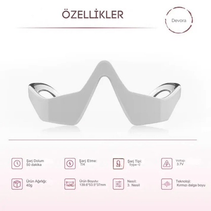 Nora | Gözaltı Mikro Akım Kırmızı Işık Terapi Gözlüğü
