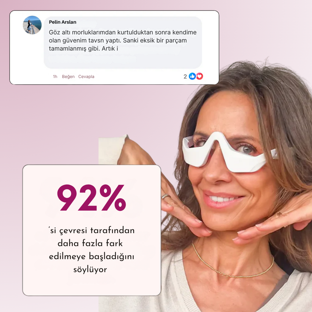 Nora | Gözaltı Mikro Akım Kırmızı Işık Terapi Gözlüğü