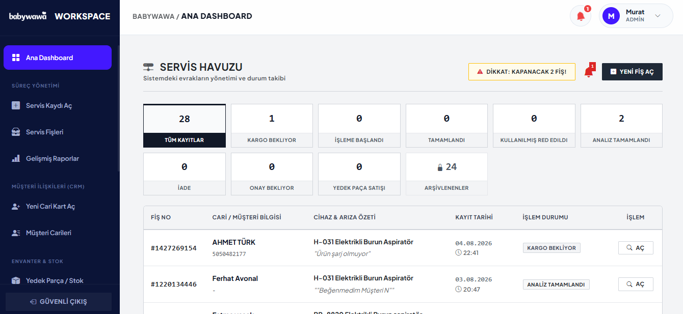 servis.babywawa.com.tr Ekran Görüntüsü